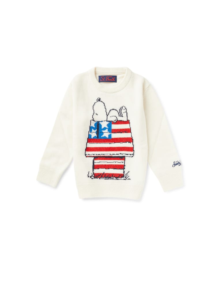 rinascente MC2 Saint Barth Snoopy usa wool sweater