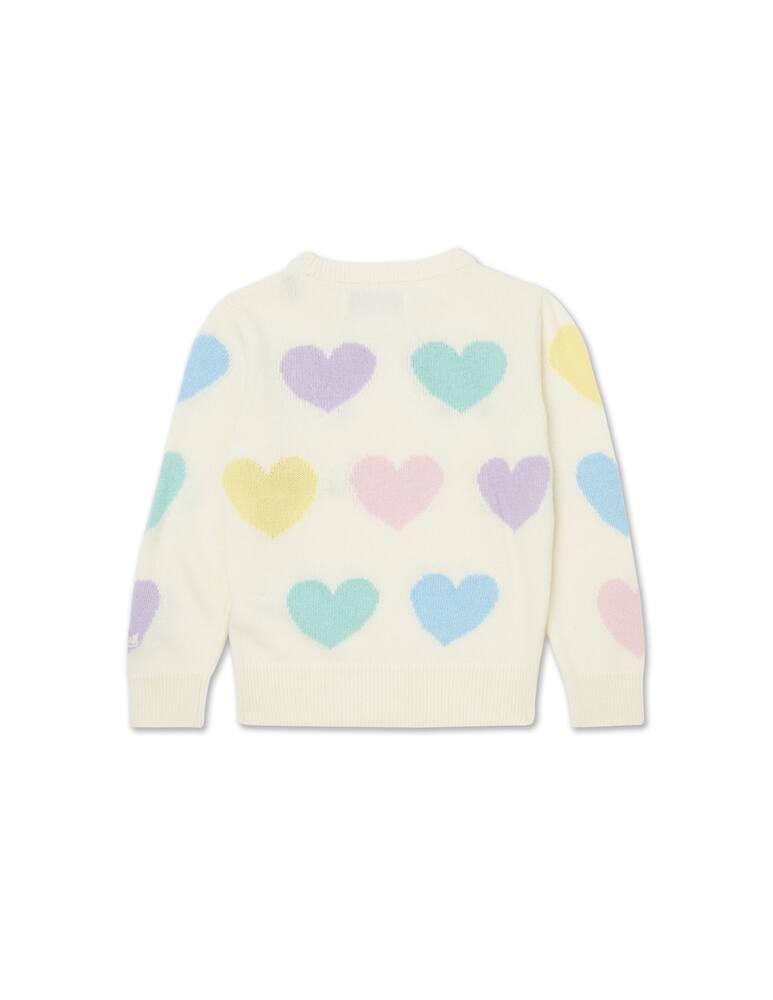 rinascente MC2 Saint Barth Heart love multi wool sweater