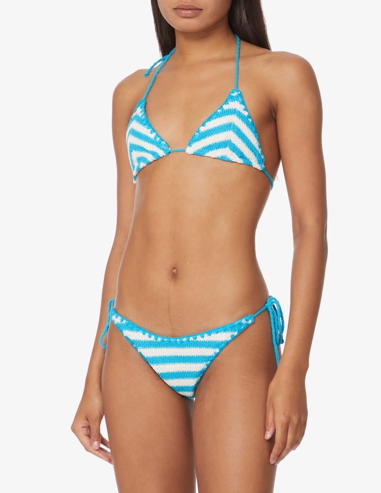rinascente MC2 Saint Barth Slip bikini brasiliano stringato - Azzurro