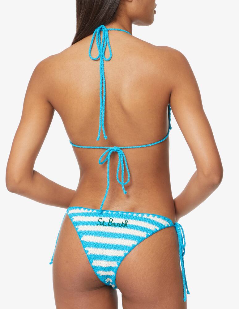 rinascente MC2 Saint Barth Slip bikini brasiliano stringato - Azzurro