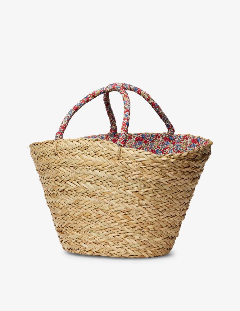 rinascente MC2 Saint Barth Borsa in paglia con manico colorato - beige