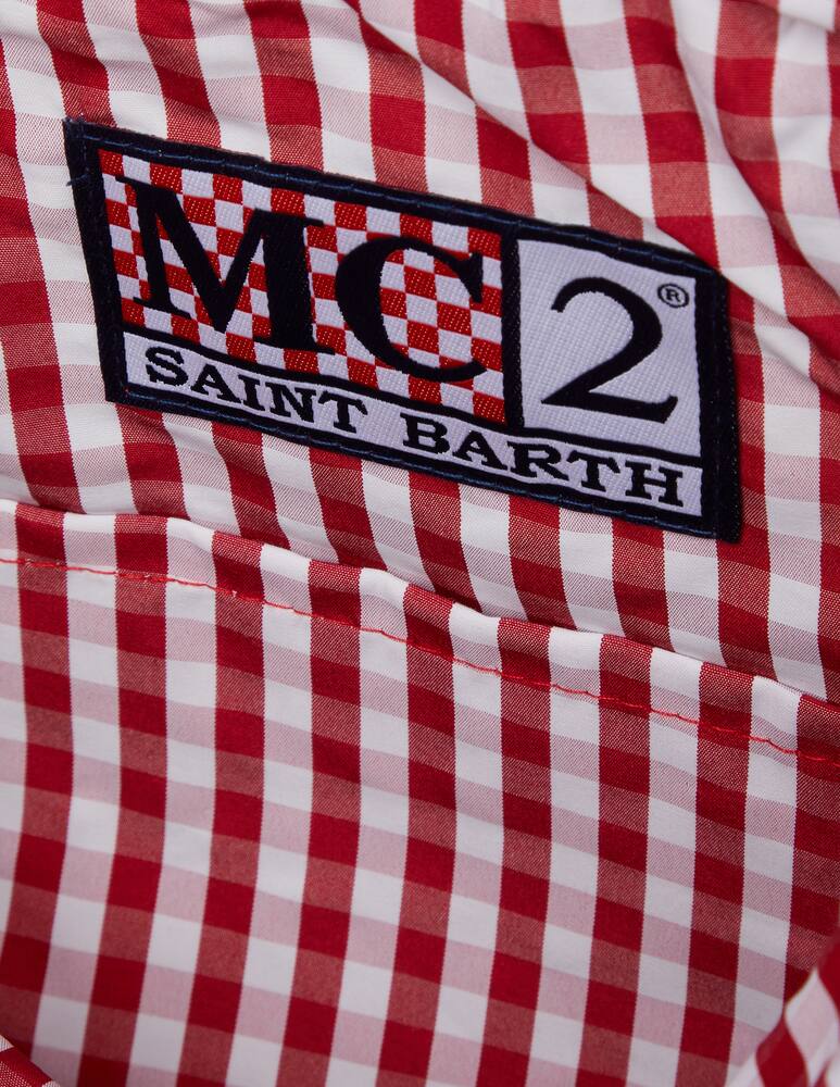 rinascente MC2 Saint Barth Borsa in paglia piccola con manico colorato - beige