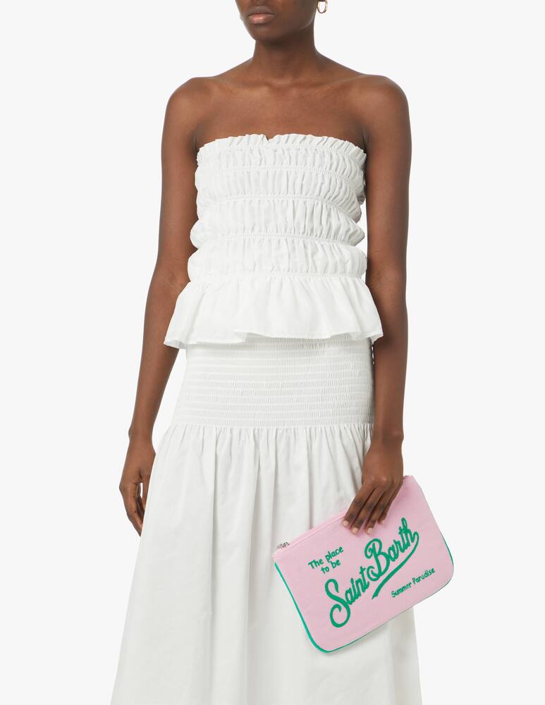 rinascente MC2 Saint Barth Borsa pochette in spugna - rosa