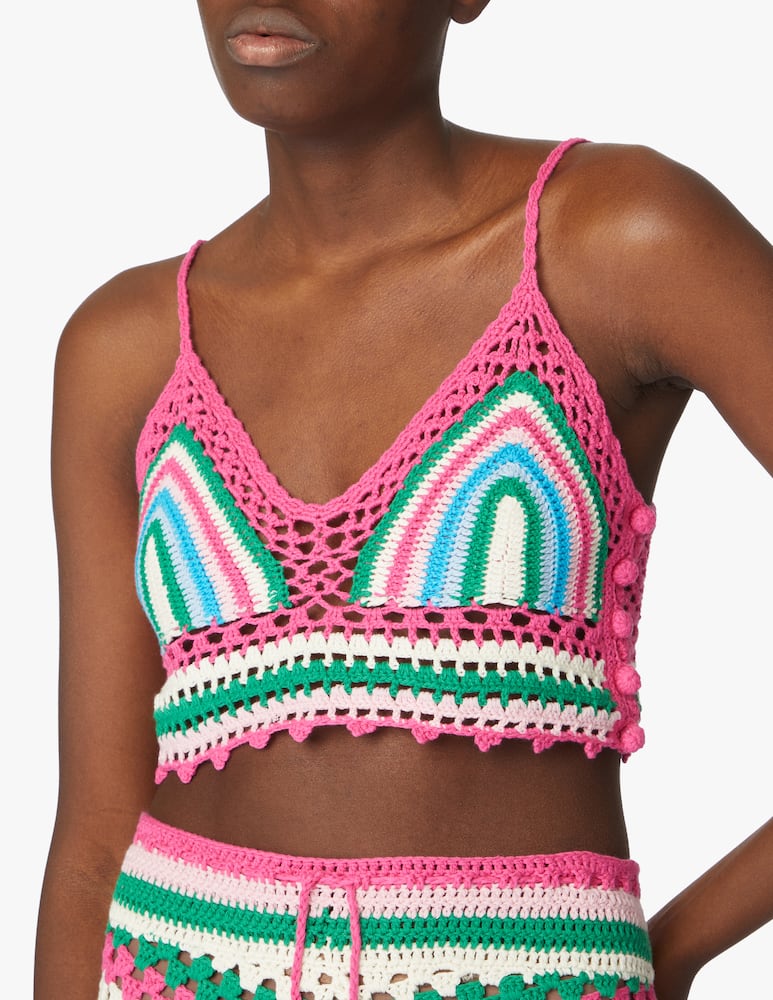 rinascente MC2 Saint Barth Crochet top - multi