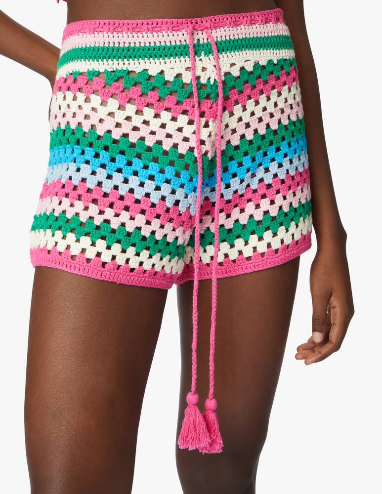rinascente MC2 Saint Barth Pantaloncini in cotone crochet - multicolor