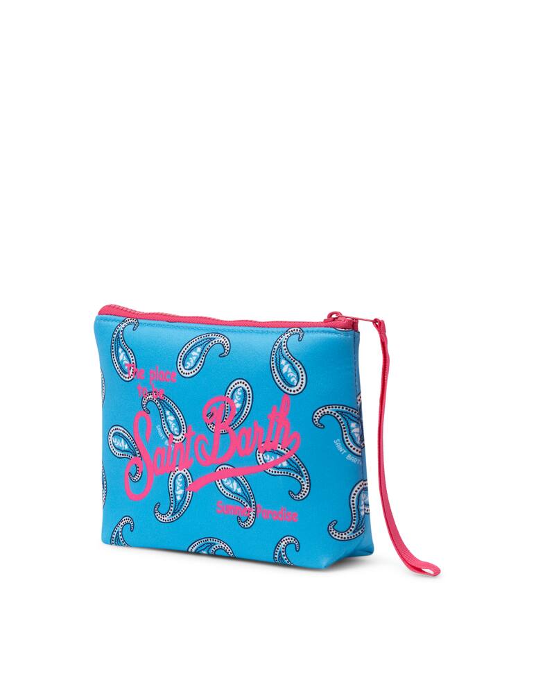 rinascente MC2 Saint Barth Neoprene bikini holder bag - light blue