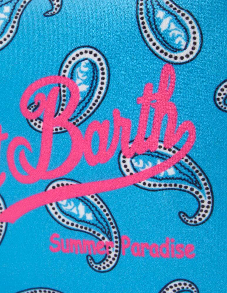 rinascente MC2 Saint Barth Neoprene bikini holder bag - light blue