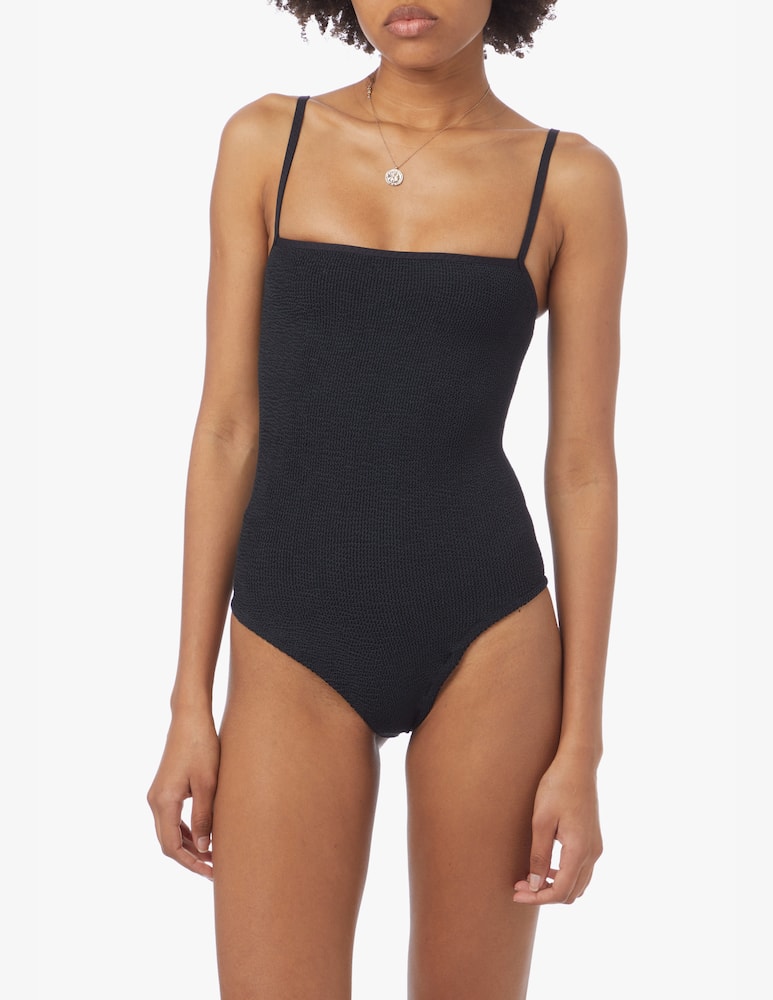 rinascente MC2 Saint Barth Bandana print one piece swimsuit - black