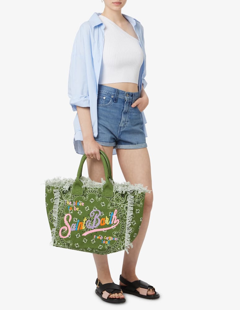 rinascente MC2 Saint Barth Borsa in cotone - oliva