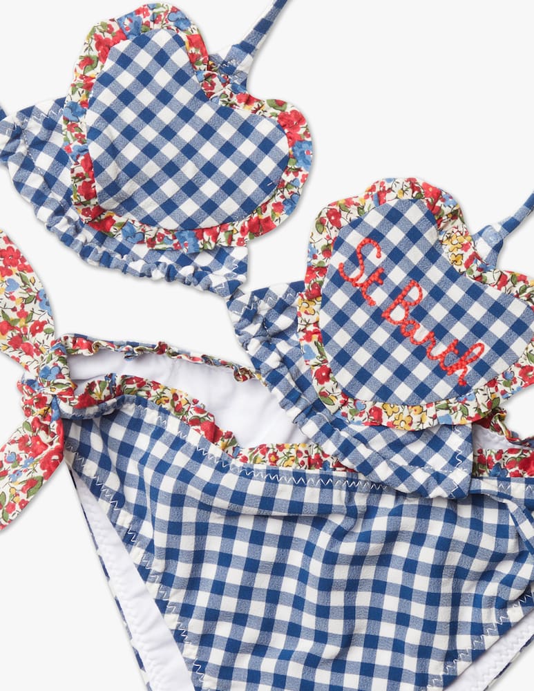 rinascente MC2 Saint Barth Costume bikini heart top - Blu