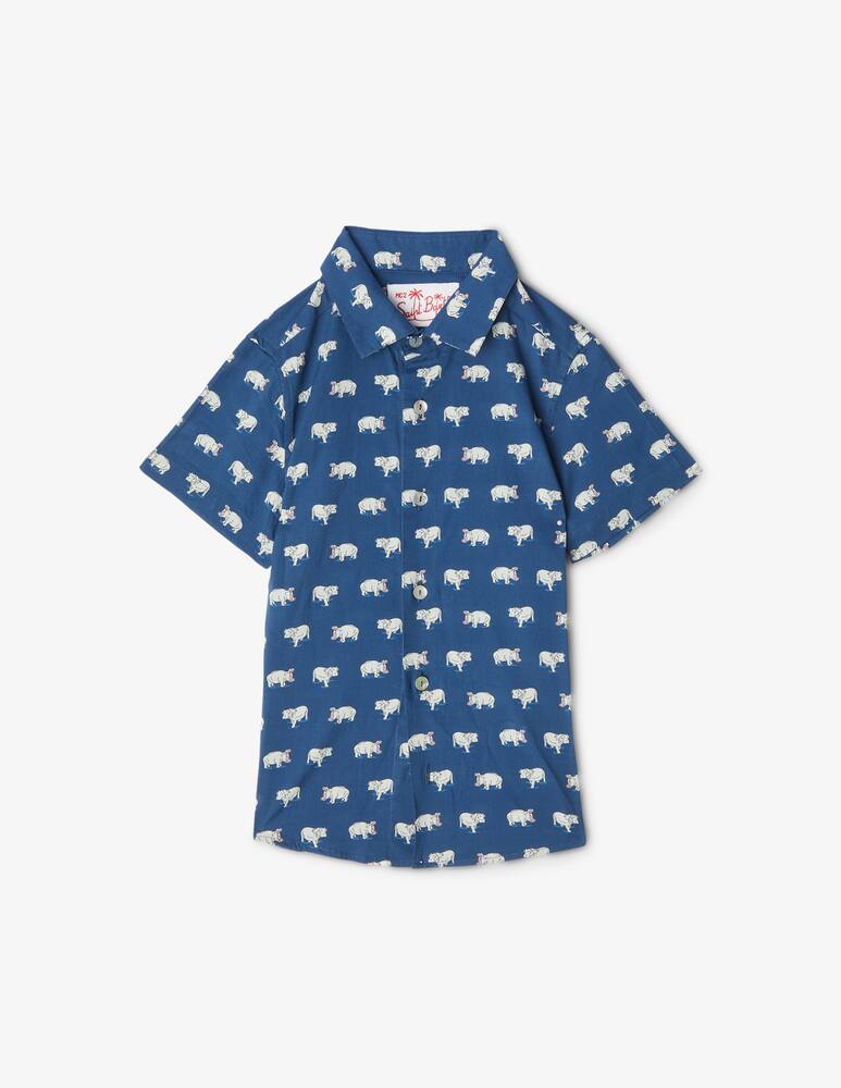 MC2 Saint Barth Camicia shark out light - Blu - immagine 1