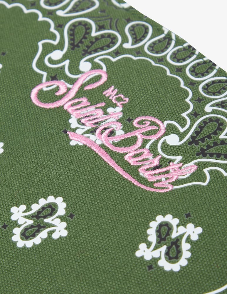 rinascente MC2 Saint Barth Borsa pochette in cotone - oliva