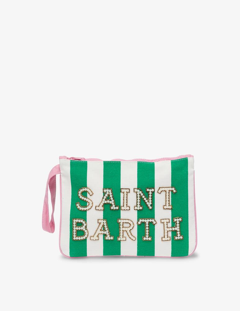rinascente MC2 Saint Barth Cotton pochette bag - green