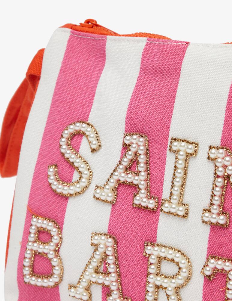 MC2 Saint Barth Borsa pochette in cotone - rosa - immagine 4 MC2 Saint Barth Borsa pochette in cotone - rosa - immagine 4