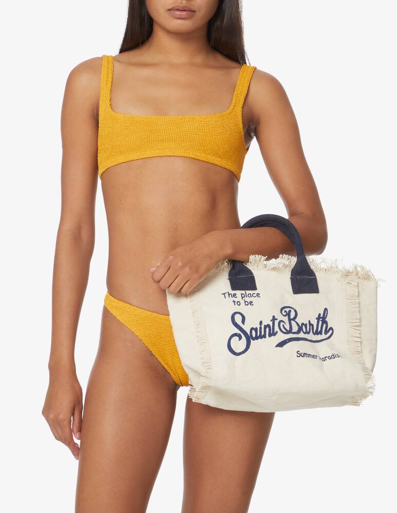 rinascente MC2 Saint Barth Borsa in cotone piccola - Bianco