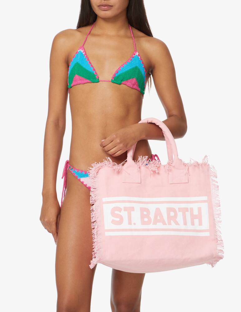 Mc2 Saint Barth Borsa Tufting In Cotone Con Ricamo TUFB0001/00102L
