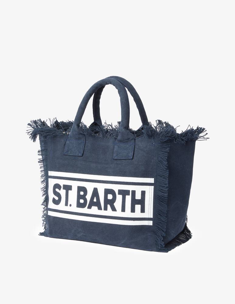 MC2 Saint Barth Borsa in cotone - Blu - immagine 3 MC2 Saint Barth Borsa in cotone - Blu - immagine 3