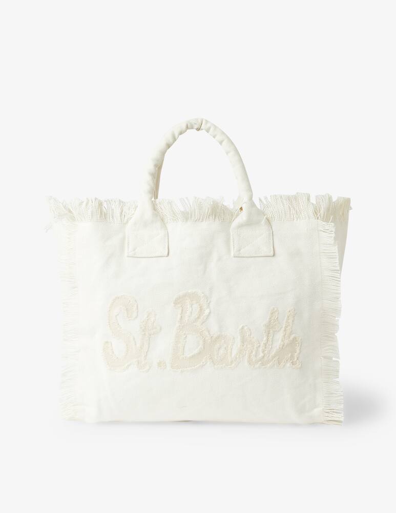 rinascente MC2 Saint Barth Borsa in cotone Patchwork - Bianco