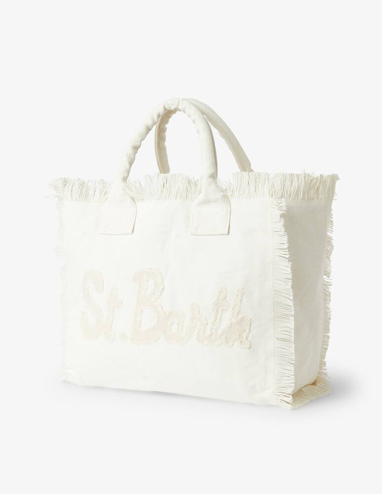 rinascente MC2 Saint Barth Borsa in cotone Patchwork - Bianco