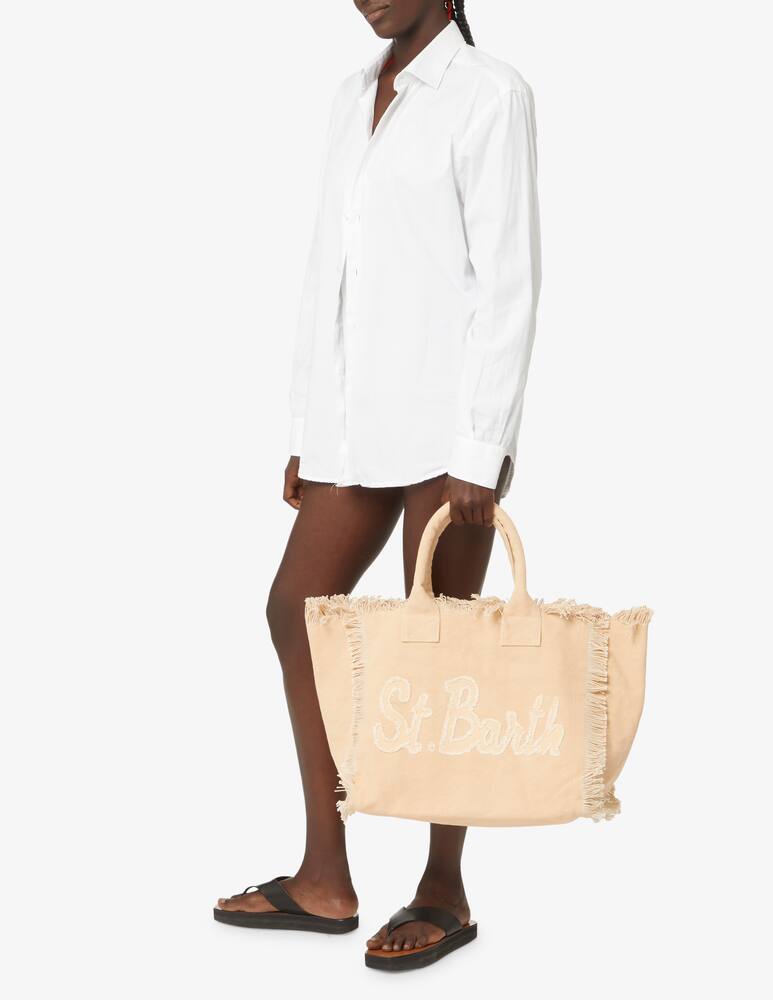 rinascente MC2 Saint Barth Patchwork cotton bag - Beige