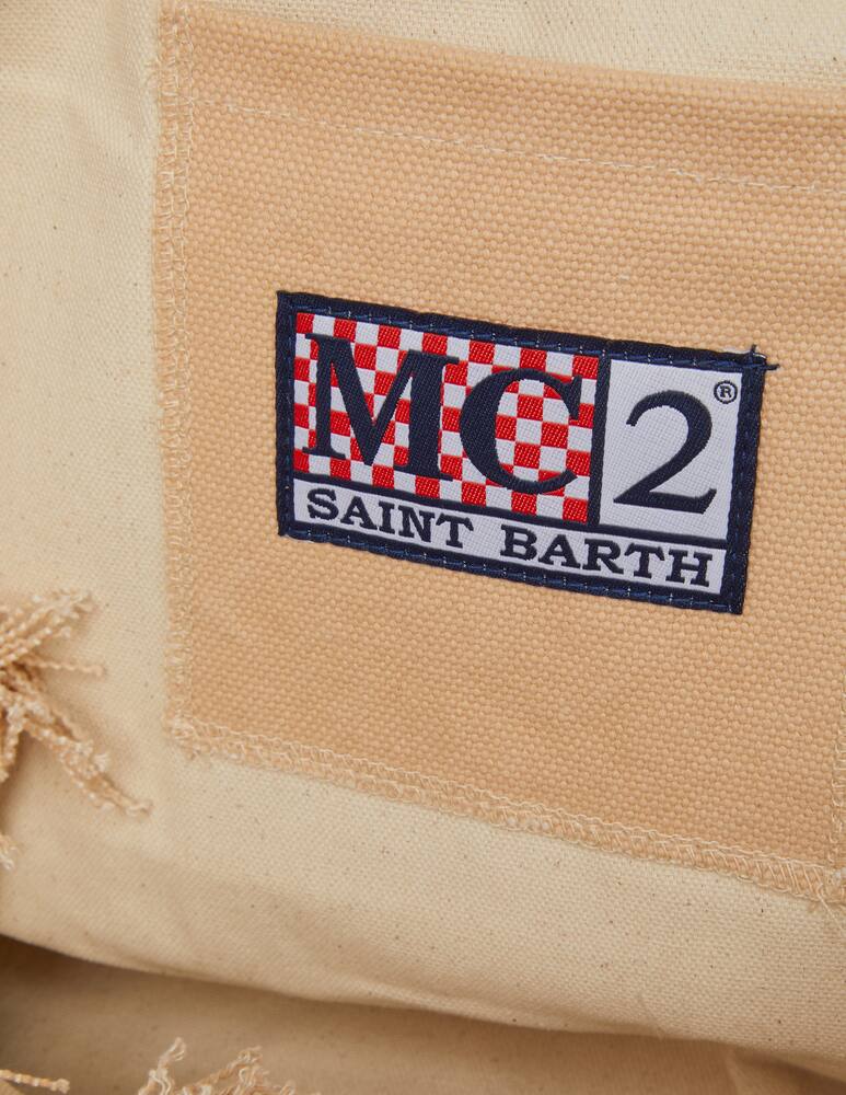 rinascente MC2 Saint Barth Patchwork cotton bag - Beige