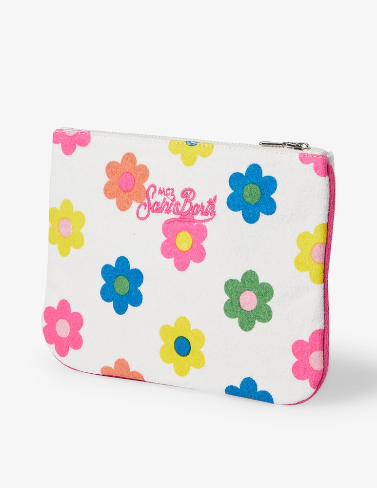 rinascente MC2 Saint Barth Borsa pochette in spugna - bianco