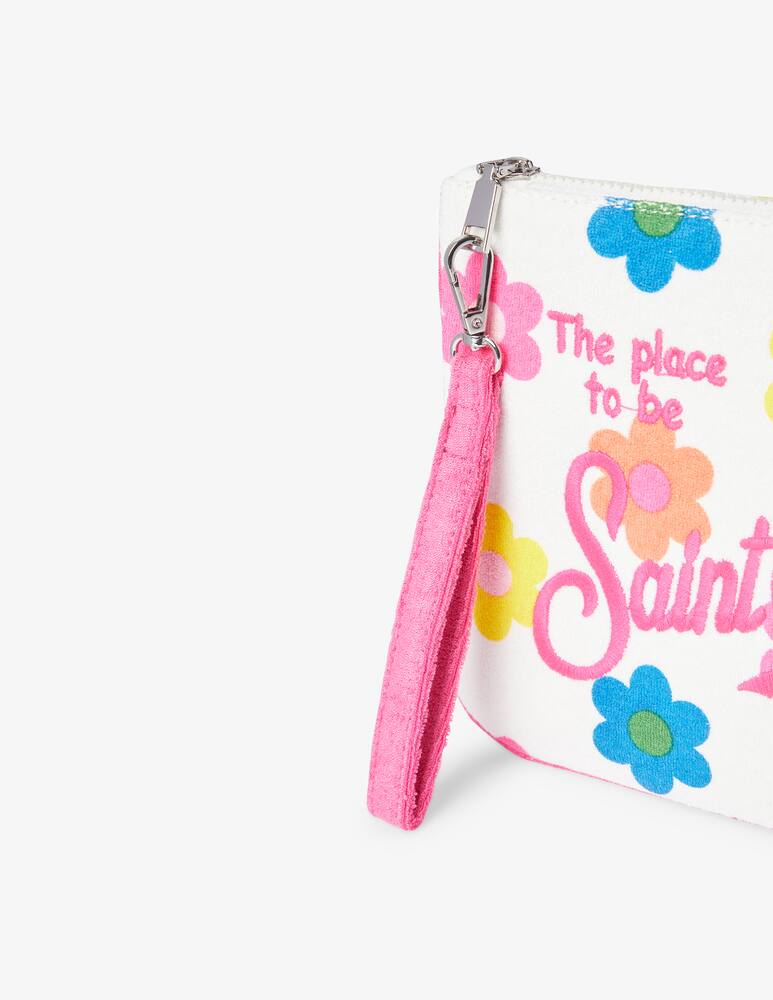 rinascente MC2 Saint Barth Borsa pochette in spugna - bianco