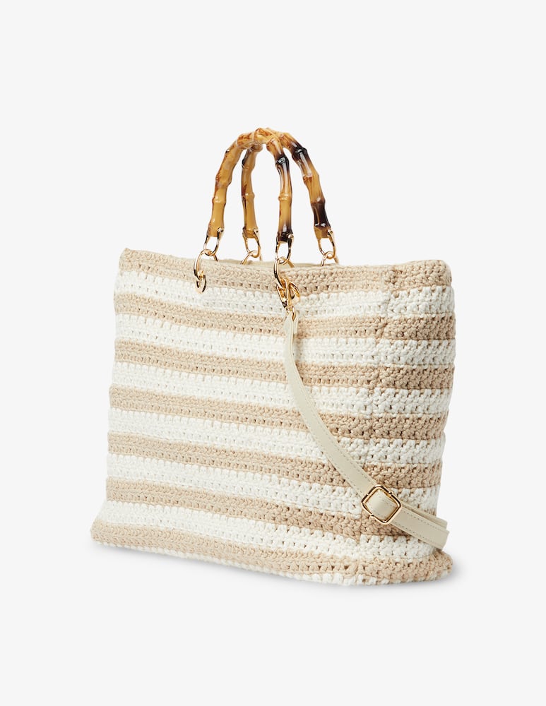 rinascente MC2 Saint Barth Borsa shopper ricamata - beige