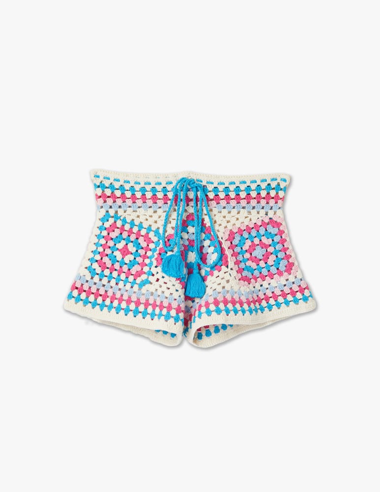 rinascente MC2 Saint Barth Cotton crochet top - multi