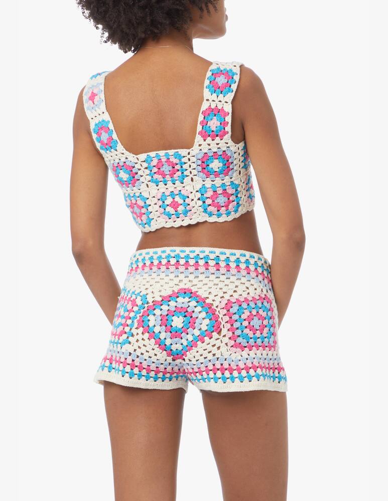 rinascente MC2 Saint Barth Cotton crochet top - multi