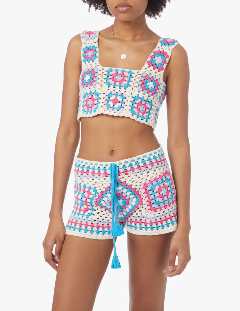 rinascente MC2 Saint Barth Pantaloncini in cotone crochet - multicolor