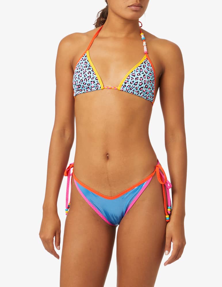 rinascente MC2 Saint Barth Top triangolo double face bikini - Azzurro