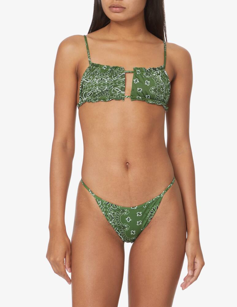 rinascente MC2 Saint Barth Bandeau con spalline - Verde