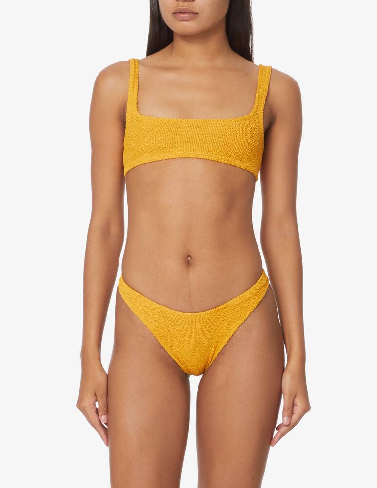 rinascente MC2 Saint Barth Slip bikini brasiliano con arricciature - Giallo
