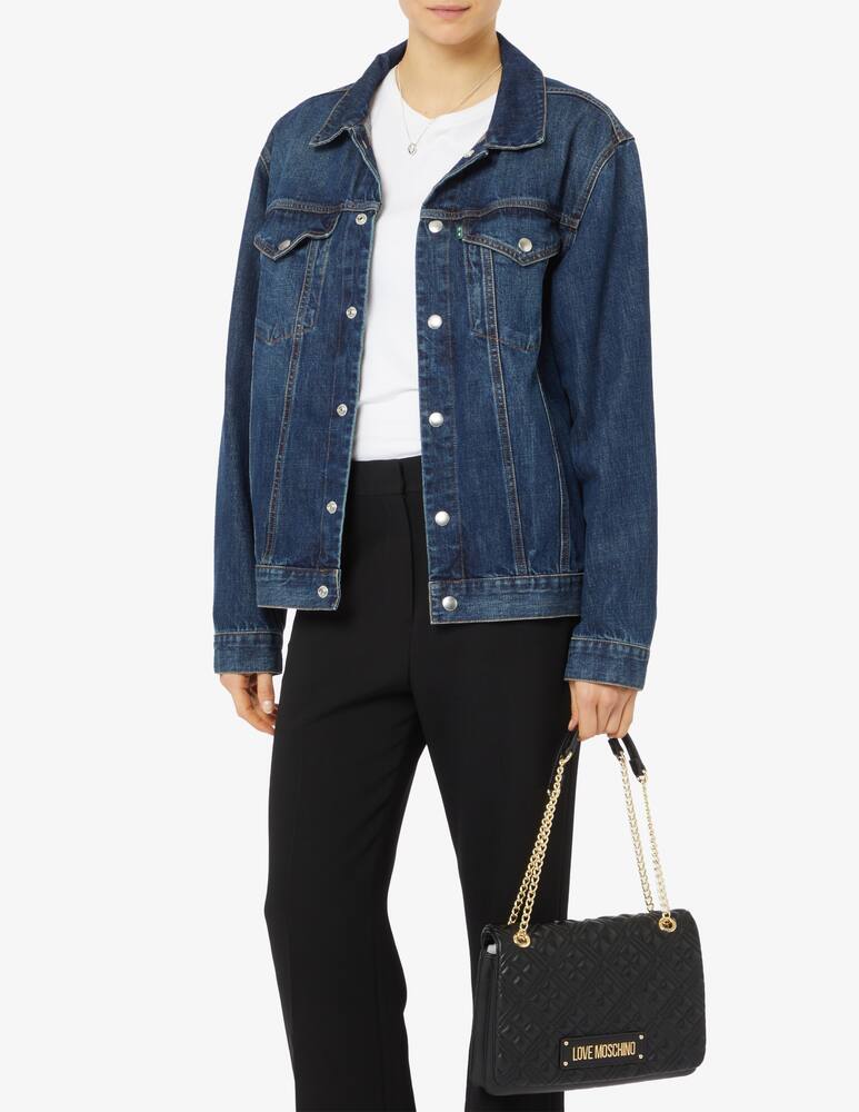 rinascente Love Moschino Borsa trapuntata con patta