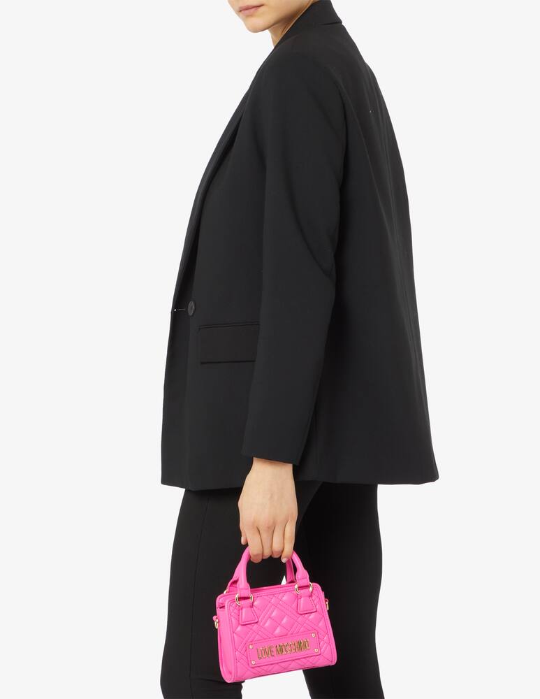 rinascente Love Moschino Quilted mini trunk bag