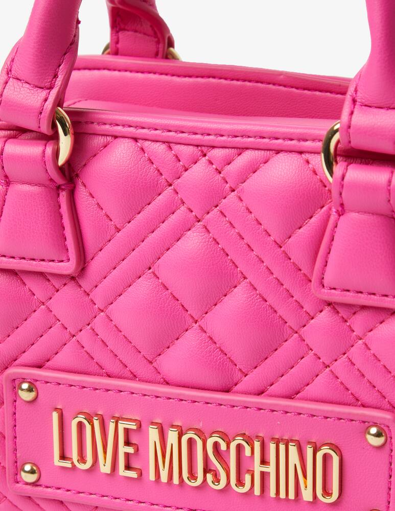 rinascente Love Moschino Quilted mini trunk bag