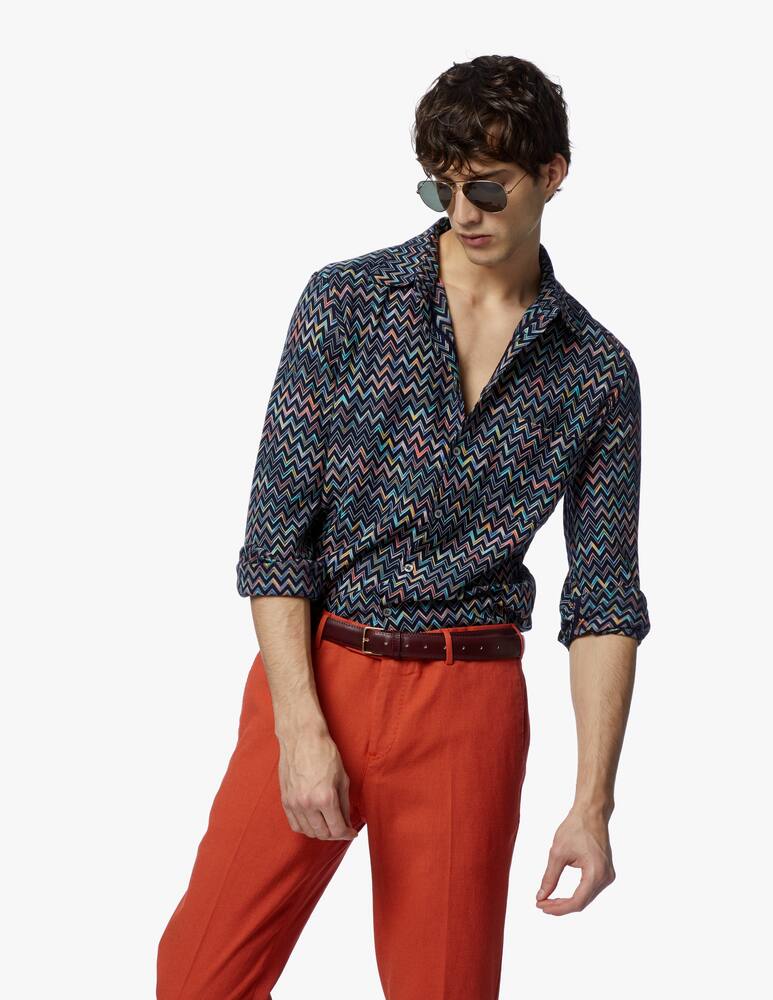 rinascente Missoni Camicia manica lunga in cotone micro fantasia 