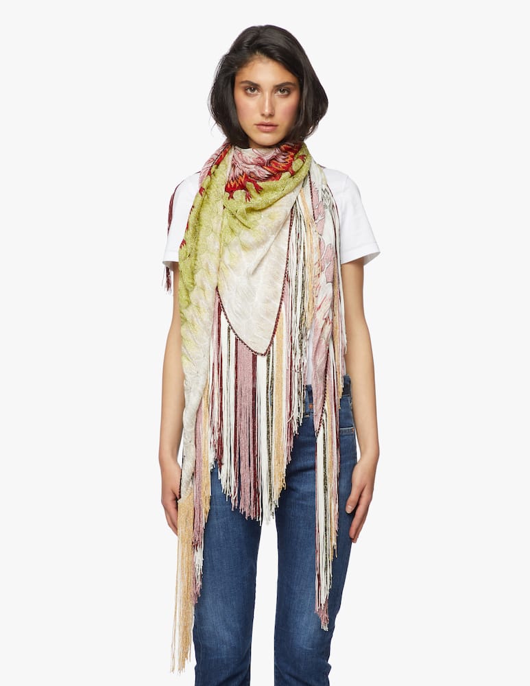 rinascente Missoni Wrap with fringes