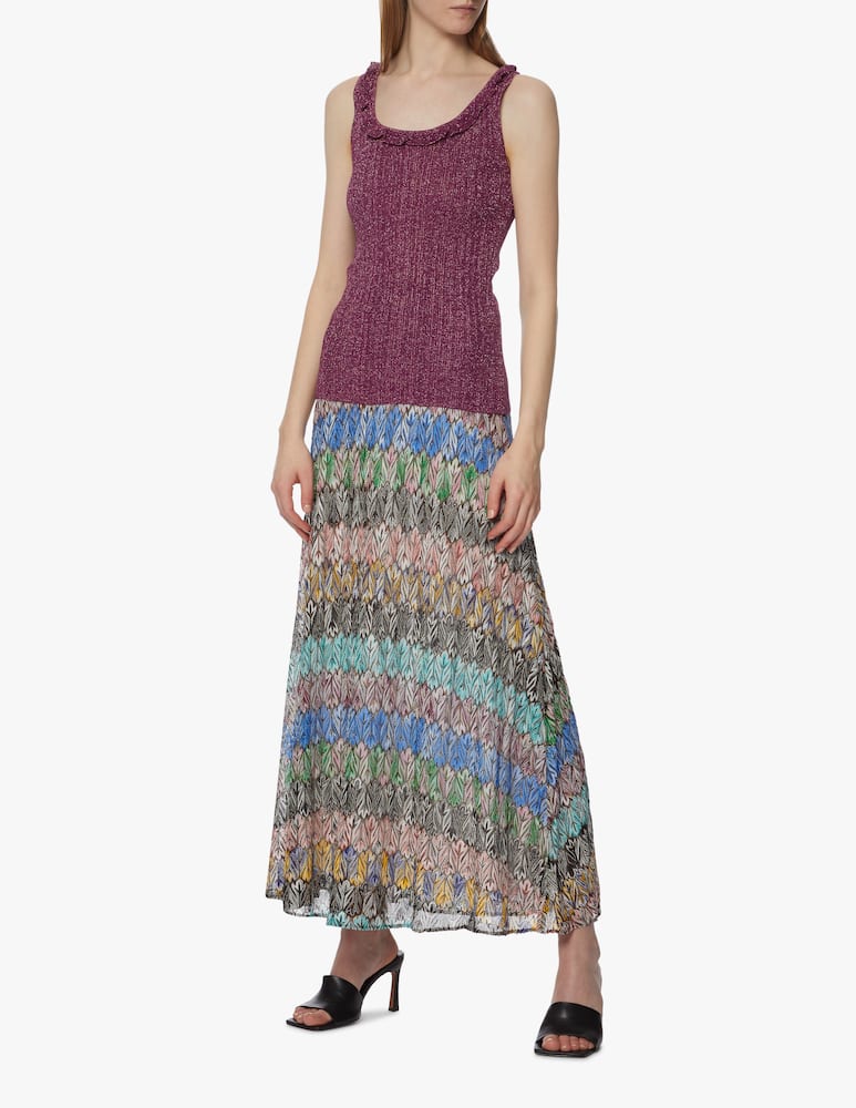 rinascente Missoni Gonna lunga a vita alta