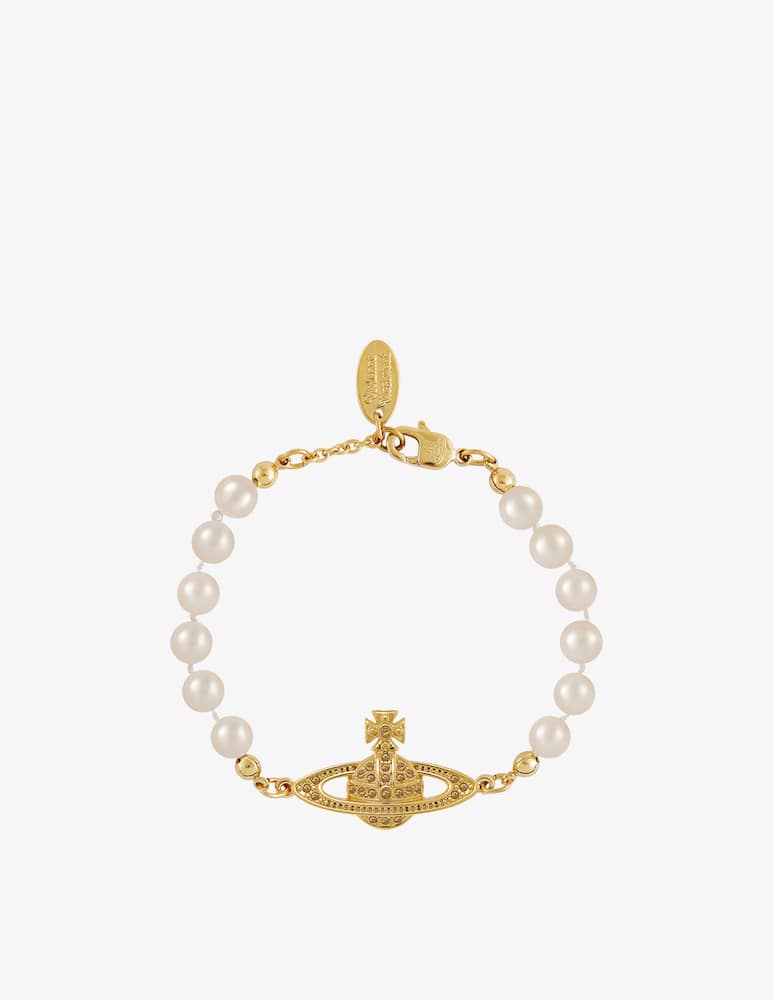 Vivienne Westwood Mini bracciale bassorilievo - immagine 1 Vivienne Westwood Mini bracciale bassorilievo - immagine 1