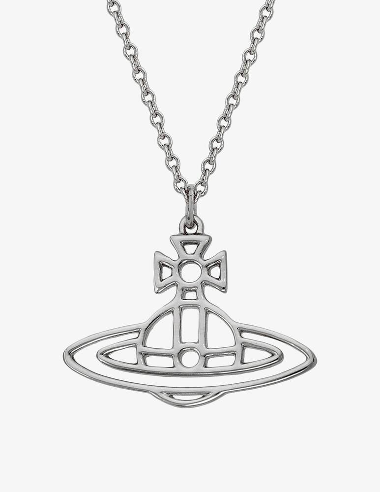rinascente Vivienne Westwood Thin lines short flat orb pendant