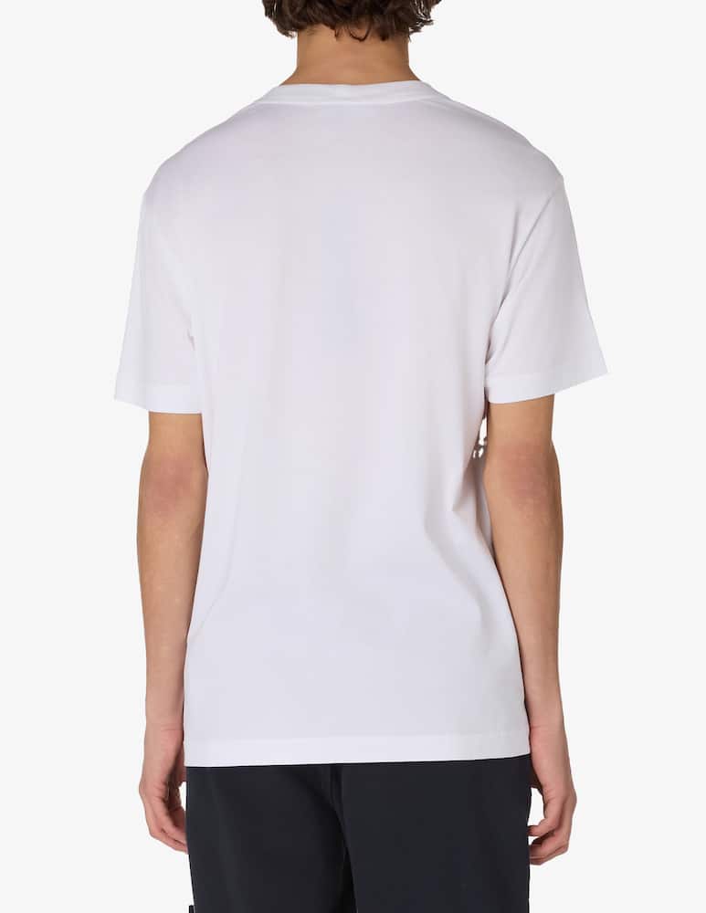 Stone Island T-shirt loghino patch slim - immagine 3