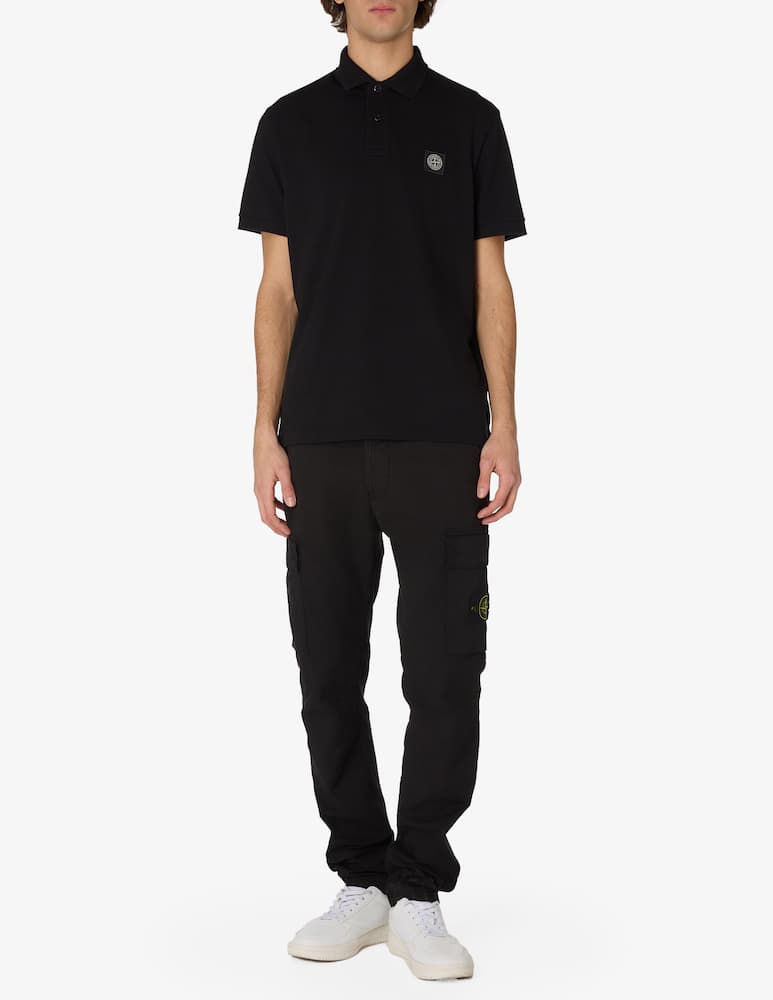 rinascente Stone Island Polo piquet slim loghino