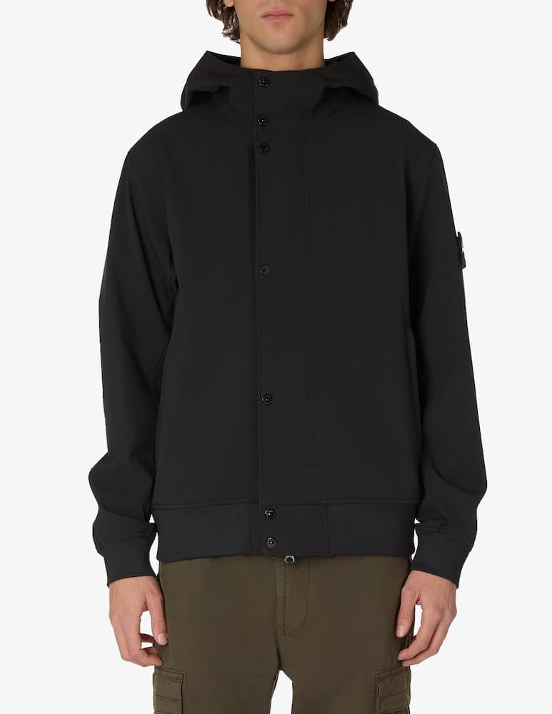 rinascente Stone Island Soft shell hooded jacket