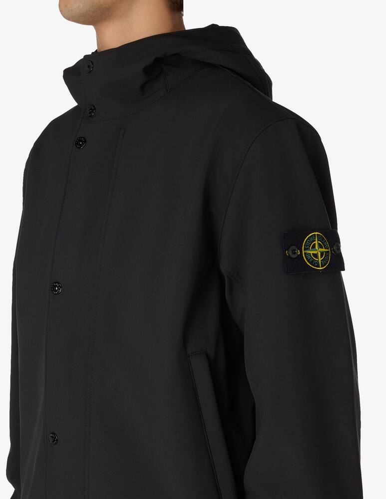 rinascente Stone Island Soft shell hooded jacket
