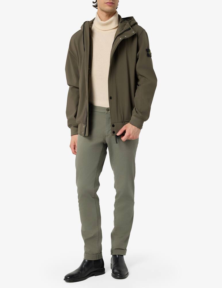 Stone Island Giaccone soft shell cappuccio - immagine 2 Stone Island Giaccone soft shell cappuccio - immagine 2