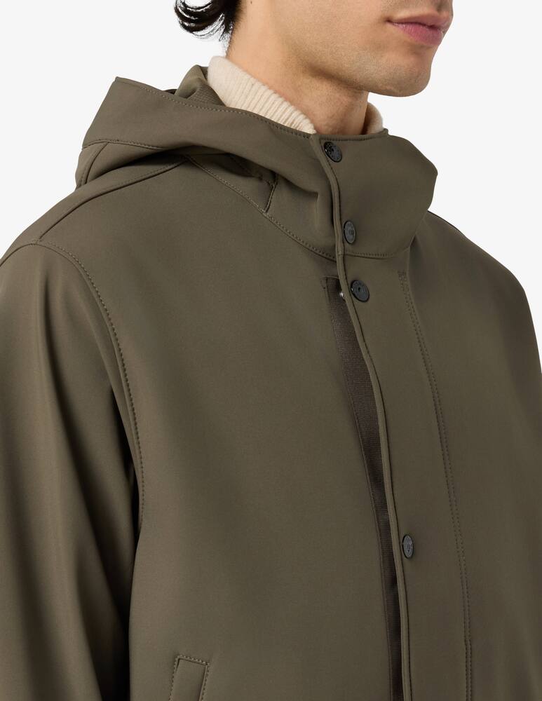 rinascente Stone Island Soft shell hooded jacket