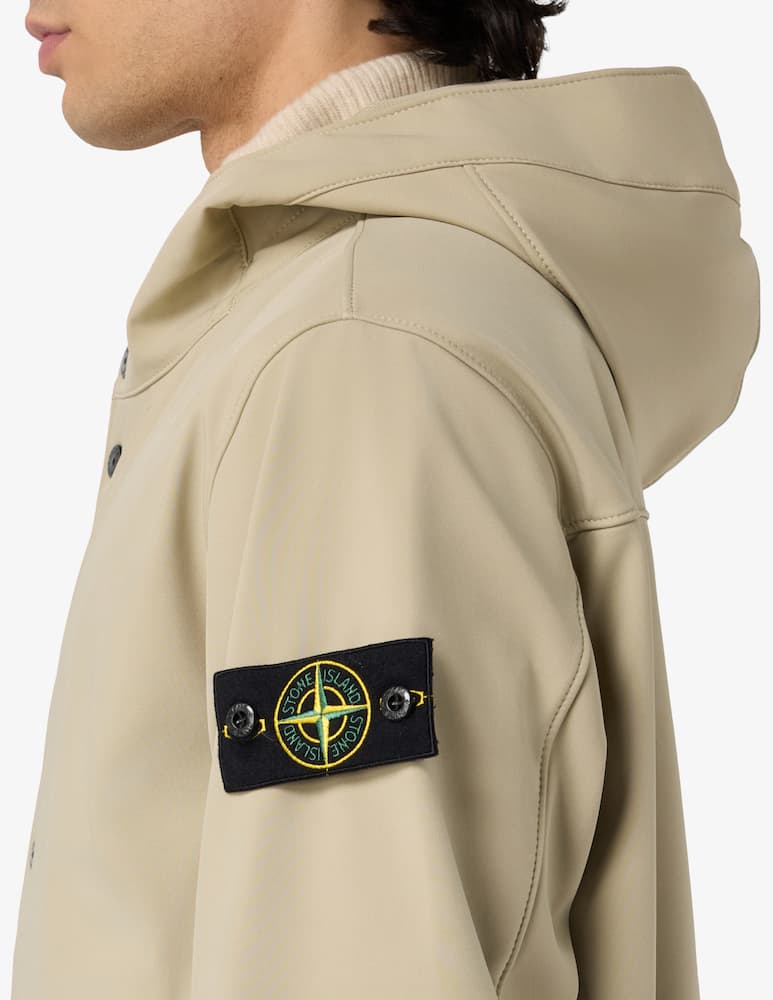 rinascente Stone Island Soft shell hooded jacket