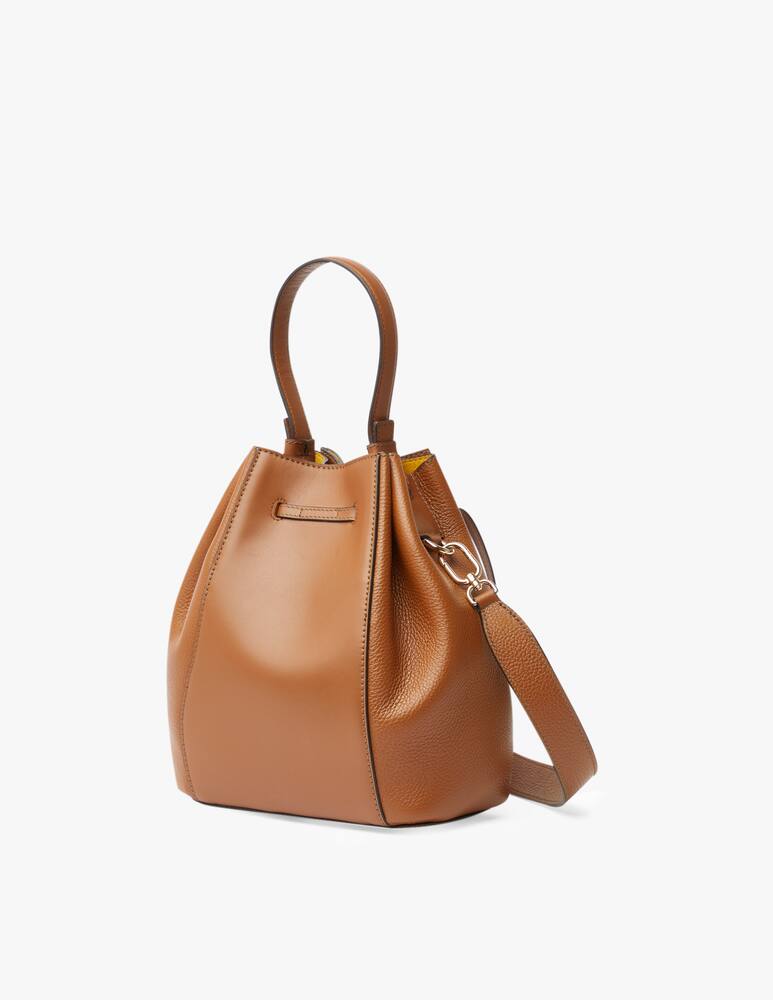 rinascente Furla Miastella leather bucket bag - brown